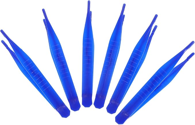 BESPORTBLE 6pcs Plastic Reptile Feeding Tweezers Lizard Spider Gecko and Scorpion Food Clips Practical Tools for Reptile Owners Suitable for Feeding Tortoises and Frogs