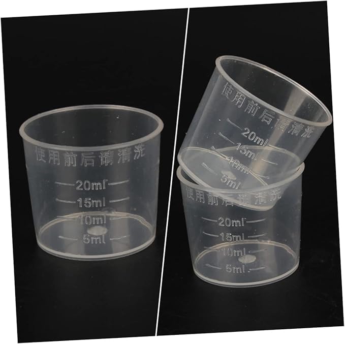 30pcs Reptile Feeding Measuring Cups Set for Gecko and Snake Easy to Measure Food Water