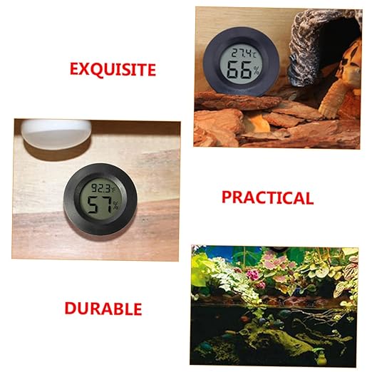 BESPORTBLE 21pcs Reptile Tank Thermometer Digital Thermometer for Reptiles Humidity for Aquariums Mini Humidifier and Humidity Gauge