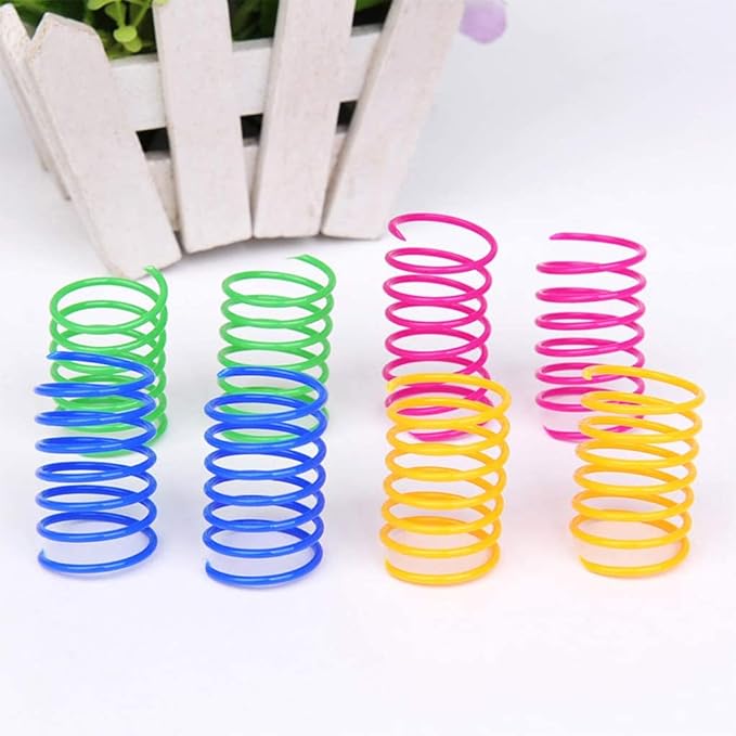 Andiker Cat Spring Toy, 12 Pc Colorful Cat Kicker Toys Interactive Cat Toys for Indoor Cats Swatting, Biting, Hunting to Kill Time and Keep Fit - Image 6