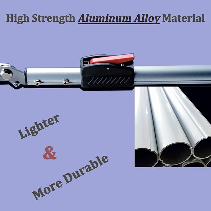 55''-87'' Telescopic Snake Grabber Tongs, Professional Reptile Handling Tool with Wide Jaw for Safe Catching & Relocation of Dangerous Snakes,Perfect for Wildlife Experts & Pet Owners