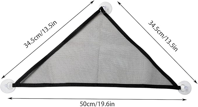2 Pcs Bearded Dragon Lizard Hammock, Geckos Hammock, Breathable Mesh Reptile Hammock, Suitable for Iguanas, Anoles, Geckos, Snakes, Chameleon（Black）