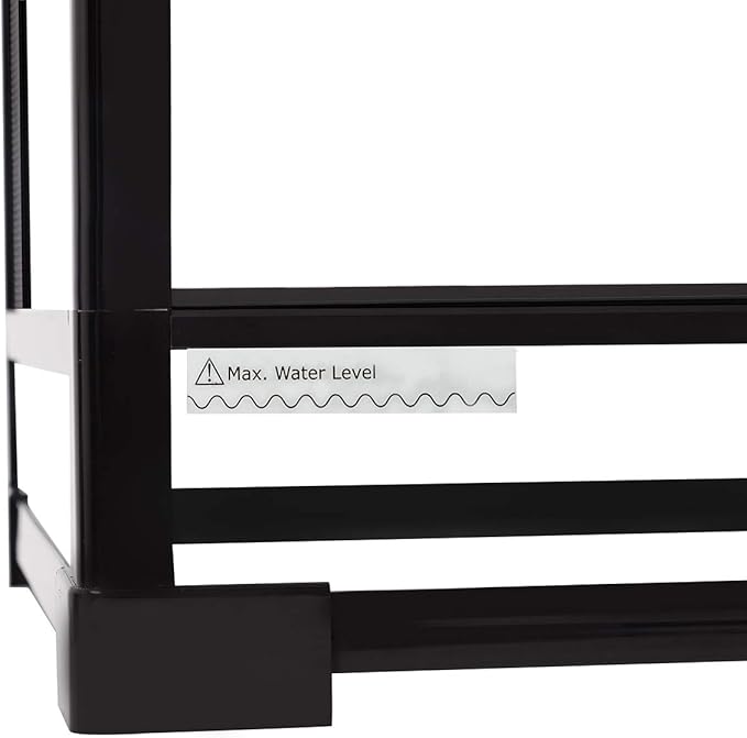 REPTI ZOO 50 Gallon Reptile Glass Terrarium Tank Double Hinge Door with Screen Ventilation Large Reptile Terrarium 36" x 18" x 18"(Knock-Down)
