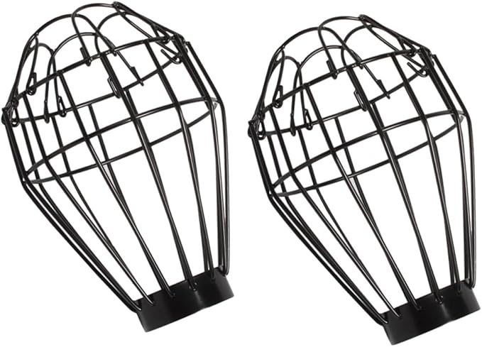 SOLUSTRE 2sets Dome Shaped Bulb Shade Reptile Terrariums Heat Lamp Cover Anti-Scald Lamp Mesh for Reptile Pets 2pcs*2