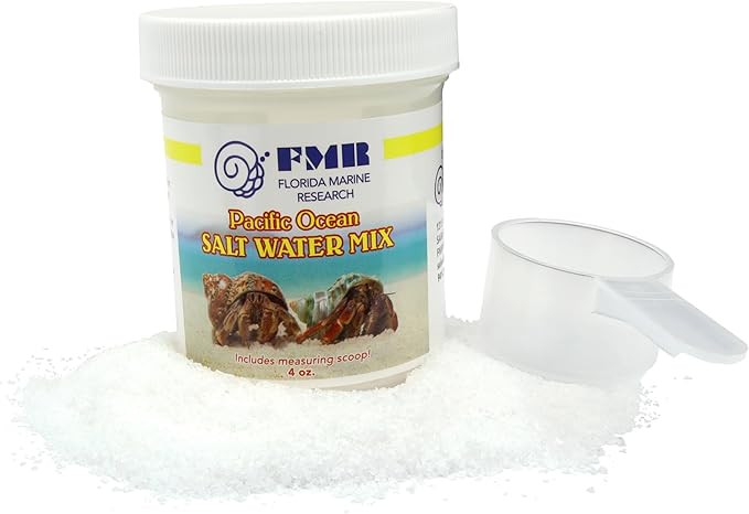 Needzo Salt Water Mix for Hermit Crabs, Natural Terrarium Supplies, 4 Ounces (Pack of 2)