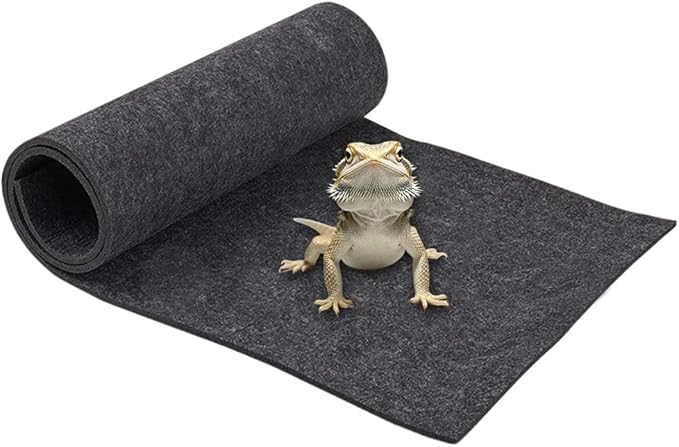 15.75x31.50Inch Reptile Carpet Terrarium Bedding Reptile Substrate Mat Bearded Dragon Tank Accessories for Lizard Tortoise Large