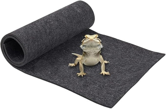 15.75x31.50Inch Reptile Carpet Terrarium Bedding Reptile Substrate Mat Bearded Dragon Tank Accessories for Lizard Tortoise Large