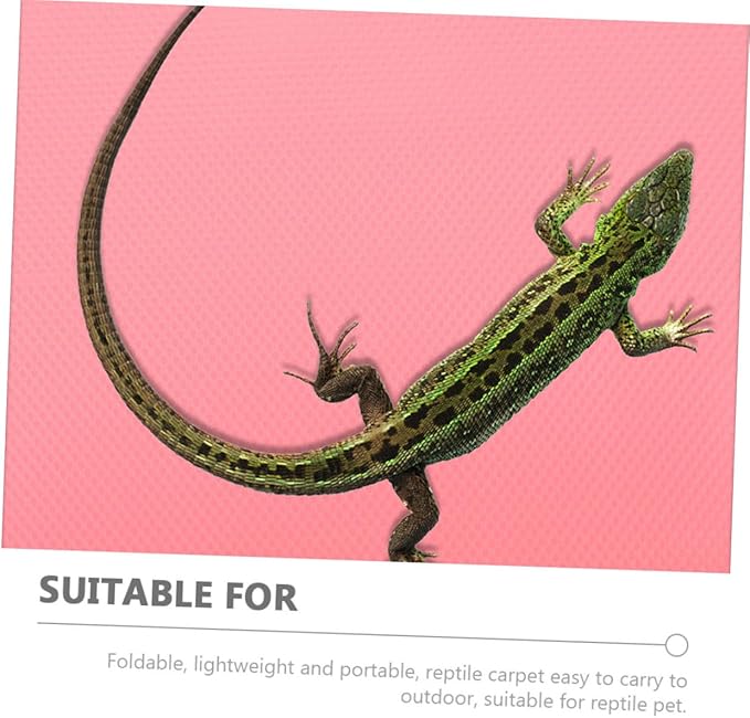 Totority Reptile Carpet Terrarium Substrate Mat EVA Soft Leopard Gecko Tank Accessories Foldable Lightweight Bedding Liner for Lizards Tortoise Snake Pets