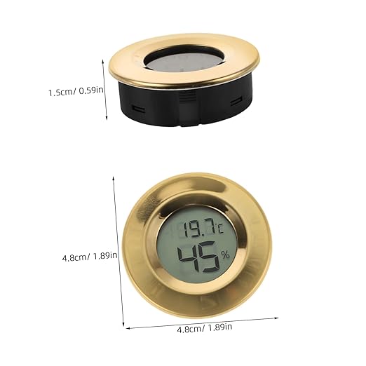 Mini Digital Hygrometer Thermometer for Reptile Enclosures and Wine Storage LCD Display Humidity Accurate Temperature Gauge for Home Bars Restaurants