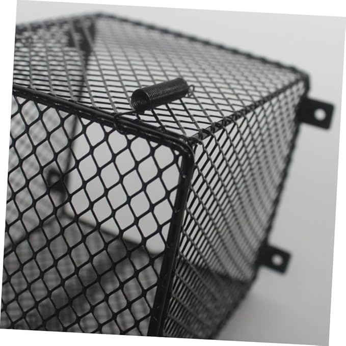 Hemoton Reptile Scald Lamp Shade PET Heating Lamp Guard for Reptiles and Poultry Sturdy Black Design Suitable for Terrariums