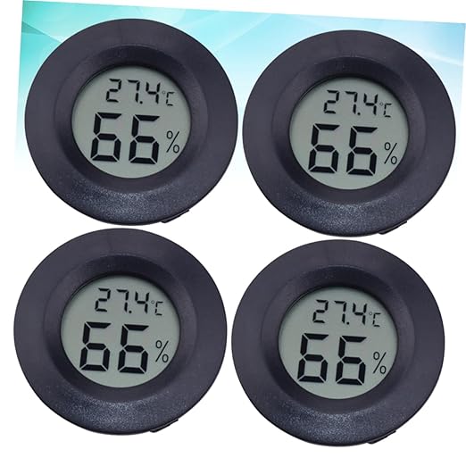 Milisten 12pcs Reptile Pet Box Temperature Humidity Compact Digital Thermometer for Snake Turtle Home Use Celsius