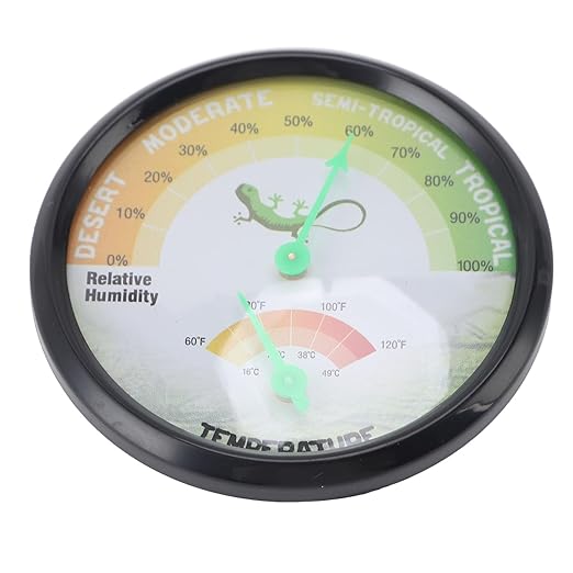 Thermometer Hygrometer Indoor Thermometers Dial High Precise Pointer Type Mechanical Temperature and Humidity for Reptile Pet