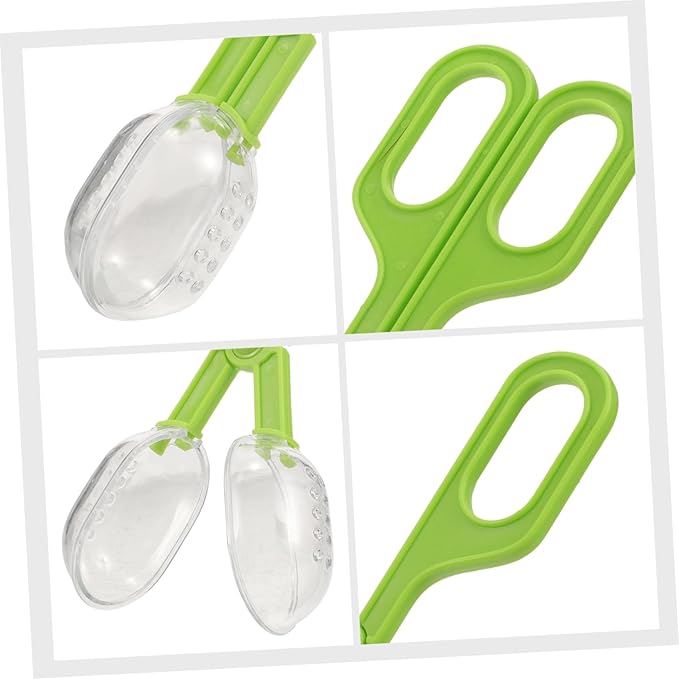 YARNOW Aquarium Cleaning Clip Reptile Feeding Tool Plastic Scoop for Terrarium Maintenance