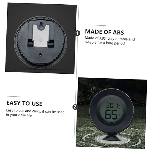 Garneck Reptile Thermometer Digital Hygrometer for Greenhouse Aquarium Babyroom Humidity Gauge Temperature