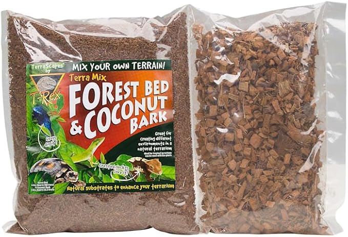 T-Rex Terra Mix Forest Bed & Coconut Bark Reptile Substrate 6 Dry Quarts