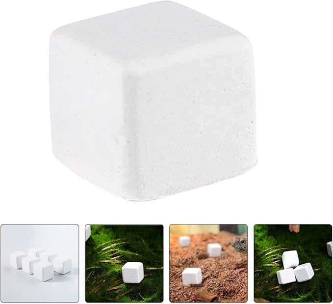 Toyvian 30pcs Mineral Calcium Block for Reptiles and Amphibians, Natural Stone with Microelements for Turtles, Tortoises, Lizards, Frogs, and Chameleons, Supports Growth and Health