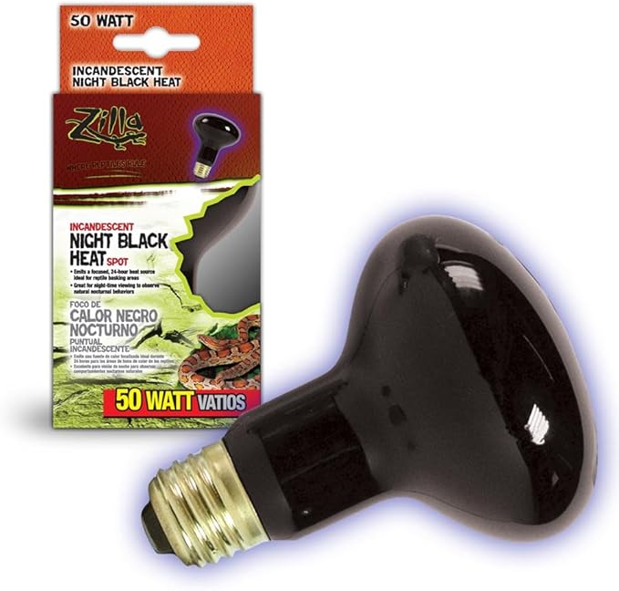 Central Garden & Pet - Aquatic Zilla Night Black Spot Heat Bulb 50 Watts