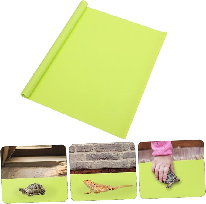 Happyyami Moisture Reptile Cage Mat Easy Clean Liner for Bearded Dragon Tank Terrarium Carpet