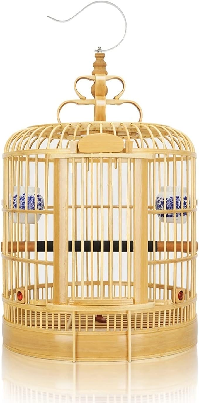 The Birdcage Thrush Bird Cage Blue Bird Cage Bird Carrier Full Set of Bird Cage Handmade Portable Hook to Carry Small Bird Cage Parakeet Cage