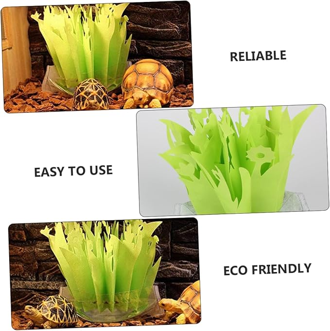 FOMIYES 4pcs Reptile Box Humidifier Natural Gasification Simulation Plants for Humidity Control Terrariums and Reptile Enclosures