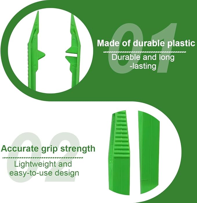 4 Pcs Plastic Tweezers for Feeding Reptiles,10cm Plastic Feeding Reptile Tongs Feeding Tweezers Reptile for Snakes Lizard Tortoise Gecko Kids Tweezers for Beads Children Handmade DIY Crafts