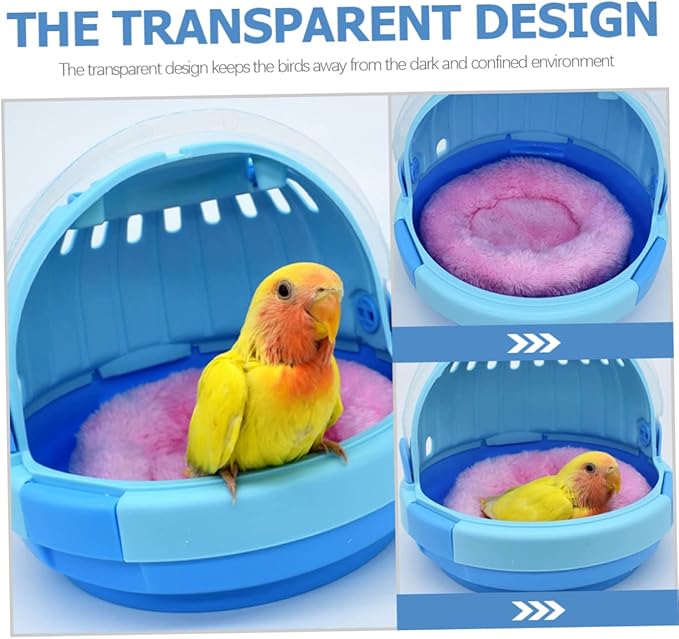 VANZACK Lightweight Handheld Parrot for Pet Birds Portable Travel Carrier Case for Easy Outdoor Use and Nest