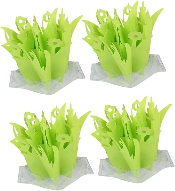 FOMIYES 4pcs Reptile Box Humidifier Natural Gasification Simulation Plants for Humidity Control Terrariums and Reptile Enclosures