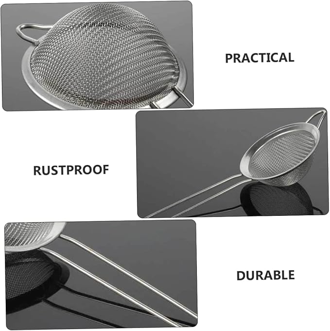 TOYANDONA 2pcs Reptile Excrement Sand Shovel Mesh Cleaning Tool for Tortoise Lizard Snake Scorpion Easy to Clean Silver Design