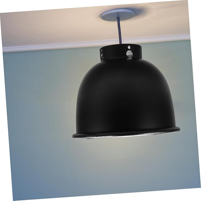 TOYANDONA Reptile Light Shade: 5.5 Inch Heat Lamp Cap - Metal Reflective Cover for Terrariums - for Habitat Lighting