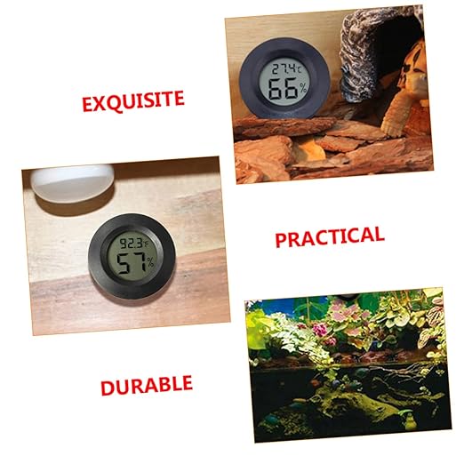 7pcs Mini Digital Thermometer Hygrometer for Reptiles Humidity for Terrariums Greenhouses and Poultry Portable and Accurate Humidity Gauge