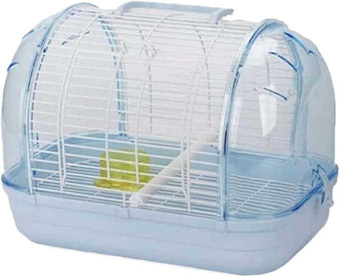 Bird Cage Parrot Cage Bird Cage Portable Pet Bird Travel Cage Creative Bird Carriers Durable Bird House Carrier for Balcony Flight Birdcage(Blue,CH)