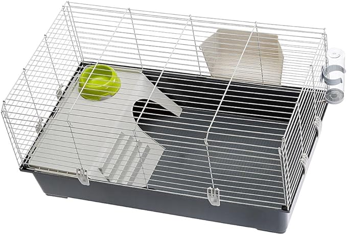 Ferplast Cavie Guinea Pig Cage & Rabbit Cage | Pet Cage Includes All Accessories to Get You Started & a 1-Year Warranty
