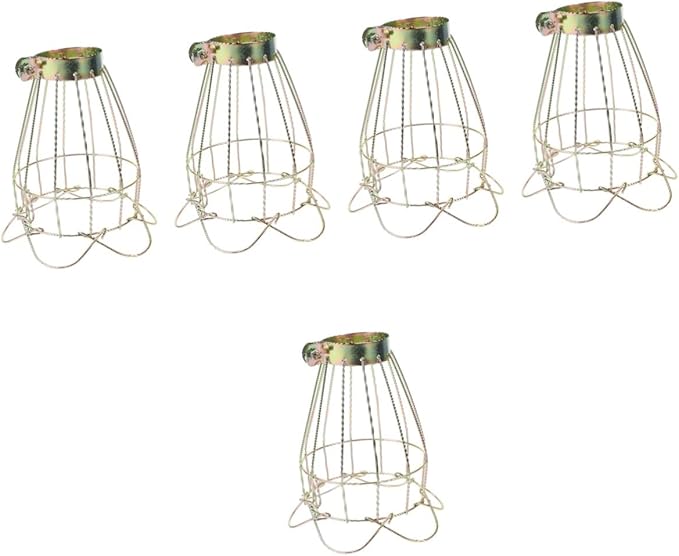 BESPORTBLE 5pcs Box Reptile Lampshade Shell Heat Lamp Shade Clamp Scalding Mesh Cover Easy Install Pet-friendly