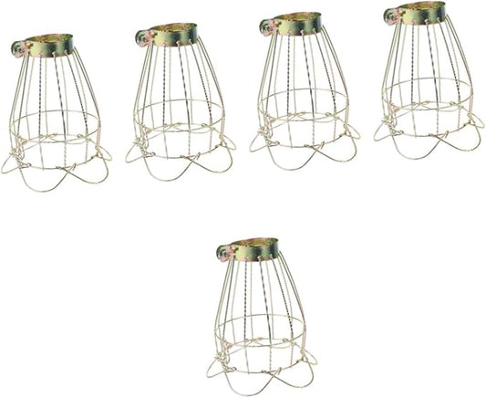 BESPORTBLE 5pcs Box Reptile Lampshade Shell Heat Lamp Shade Clamp Scalding Mesh Cover Easy Install Pet-friendly