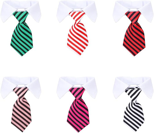 Segarty Cat Ties, 6PCS Pack Pet Tuxedo Costumes for Cats, Small Dogs, Puppy