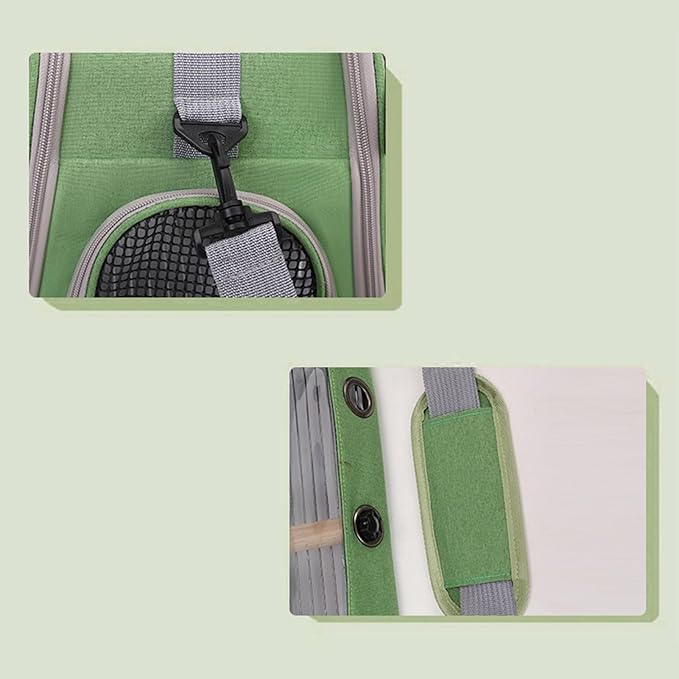 Portable Parrot Travel Bag – Zippered Breathable Bird Carrier with Shoulder Strap, Lightweight Parrot Transport Bag for Walking, Sunbathing, and Outdoor Trips | Ideal for Small Birds, Parakeets