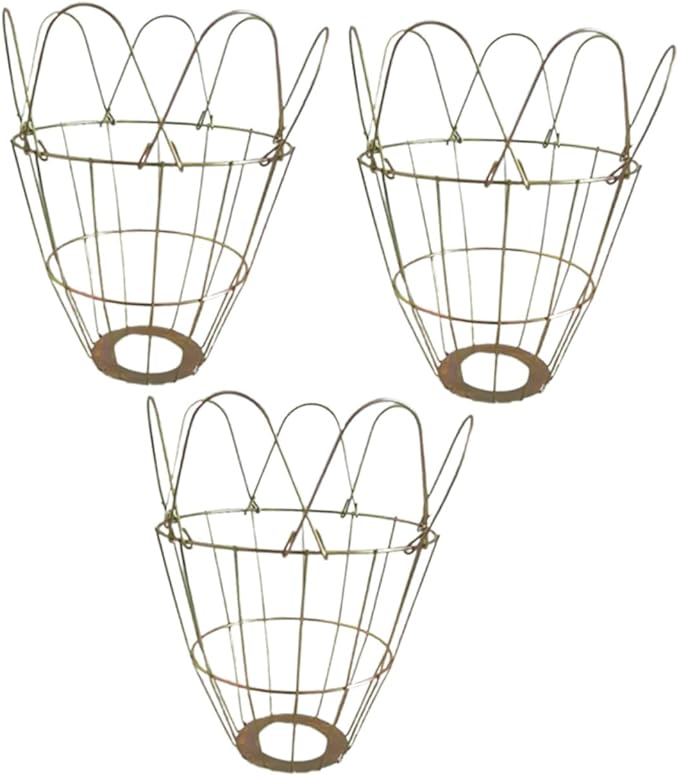LIOOBO 3pcs Wear-Resistant Heating Bulb Cages for Reptiles and Livestock Safe Light Covers with Anti-Scald Design for Chickens and Animals