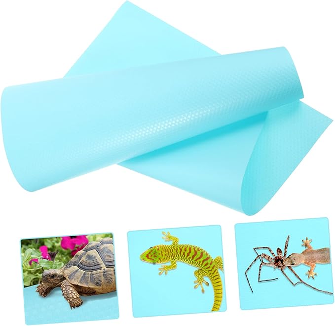 Reptile Cage Mat Soft Substrate Carpet Non Slip Bedding for Terrarium for Bearded Dragon Snake Lizard Tortoise Lightweight Portable