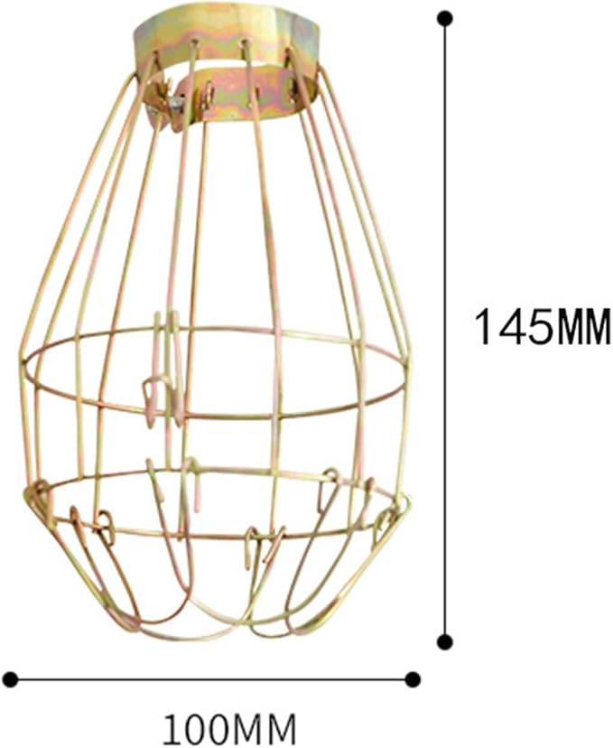 Baoblaze Heating Lamp Lampshade Sturdy Gifts Multi Purpose Anti Scald Mesh Cover Gold for Turtle Amphibians