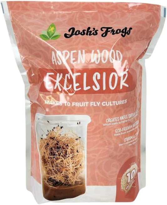 Josh's Frogs Excelsior (Makes 10 Fruit Fly Cultures) 4.6oz