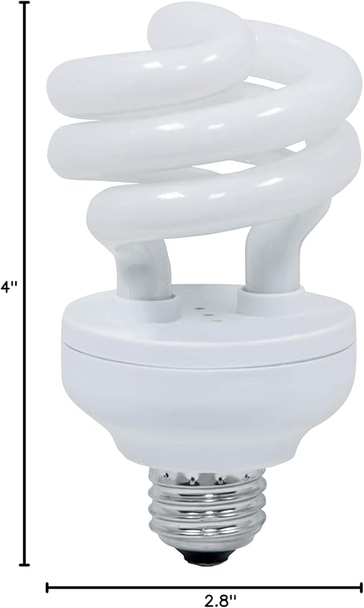 Zilla Fluorescent Coil Bulb Tropical 20 Watts, White (Pack of 2)