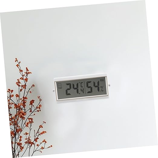 POPETPOP Digital Hygrometer Thermometer for Reptiles Accurate Temperature and Humidity Monitor with LCD Display Easy Setup for Home and Pet Environments
