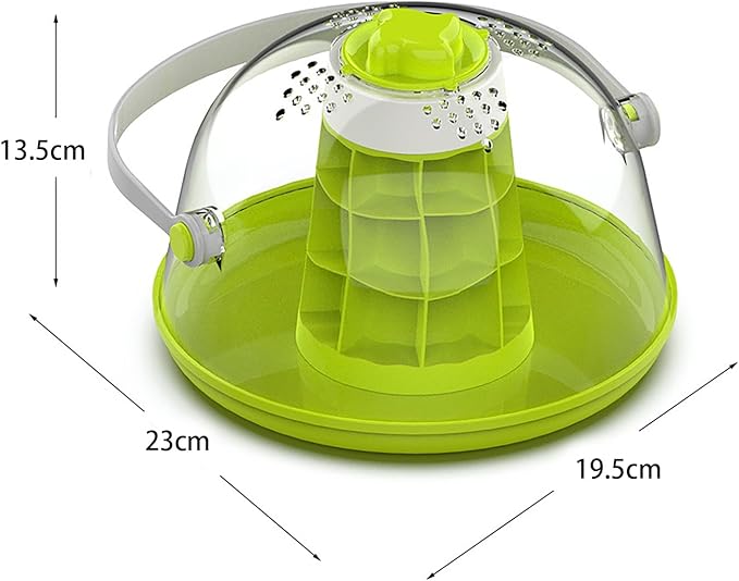 Multifunctional Snail Observation and Breeding Box - Educational Pet Habitat for Kids, 23x19.5x13.5CM, ABS+PC Material, Easy to Clean, Well-Ventilated, Suitable for Silkworms/Lizards/Geckos