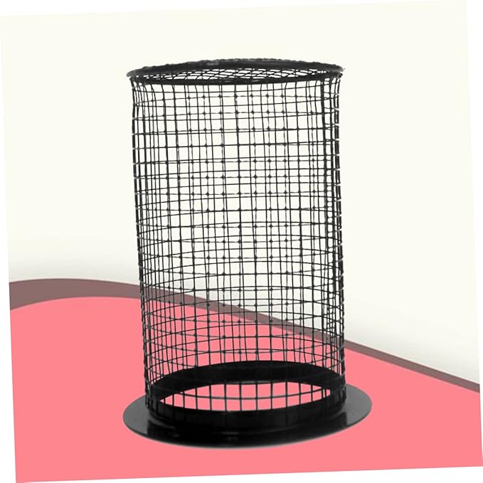 ABOOFAN Round Reptile -Scald Lamp Cover Black Heating for Reptile Easy to Install Material Essential for Terrarium Safety