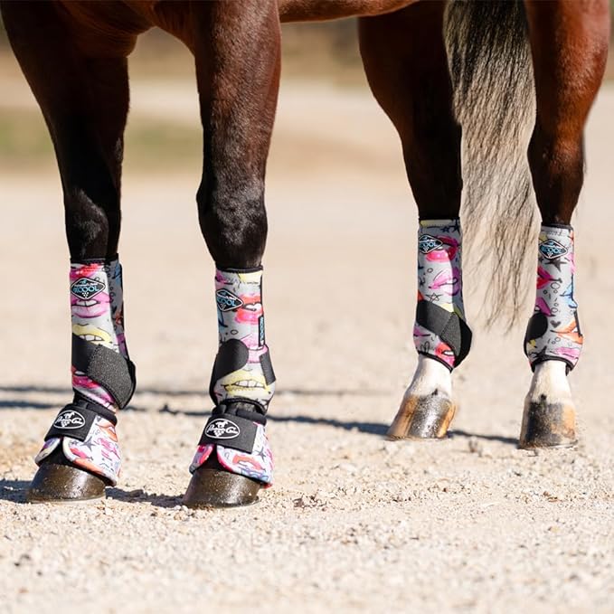 Professional's Choice 2XCOOL Sports Medicine Horse Boots | Protective & Breathable Design for Ultimate Comfort & Durability in Active Horses | Value 4 Pack