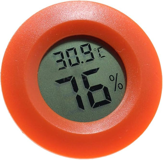 POPETPOP Box Humidity Meter for Reptiles Digital Humidity Gauge Digital Temperature Gauge Reptile Temperature Gauge Small Indoor Humidity Gauge for Reptiles Temperature Meter Celsius Round
