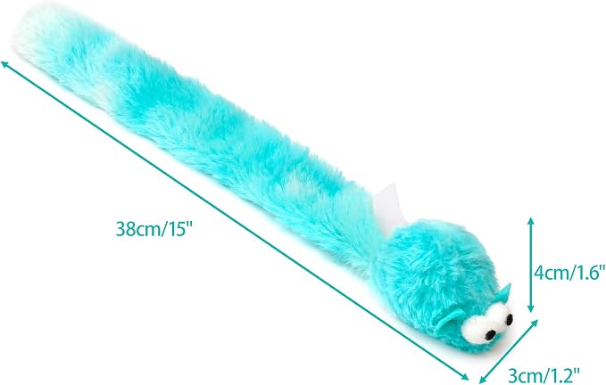 CHIWAVA 4PCS 15" Long Soft Plush Cat Toys Mice with Bell Rustle Sound Mouse - Image 5