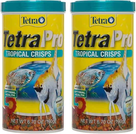 TetraPro Tropical Crisps 6.70 Ounces, Fish Food, Advanced Clear Water Formula (Pack of 2)
