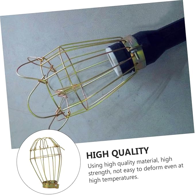 ORFOFE 3pcs Reptile Heating Lamp Cover Scald Mesh Net Heat Lamp Protector Cage for Rabbits Turtles Hamsters