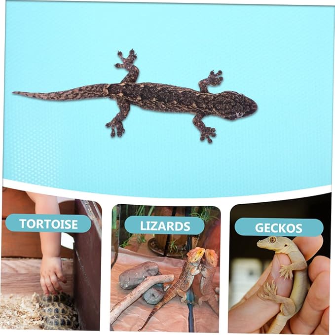 HANABASS Reptile Carpet Mat for Terrarium Non Slip Bedding for Gecko Bearded Dragon Snake and Tortoise Soft Material Easy to Clean Climbing Surface
